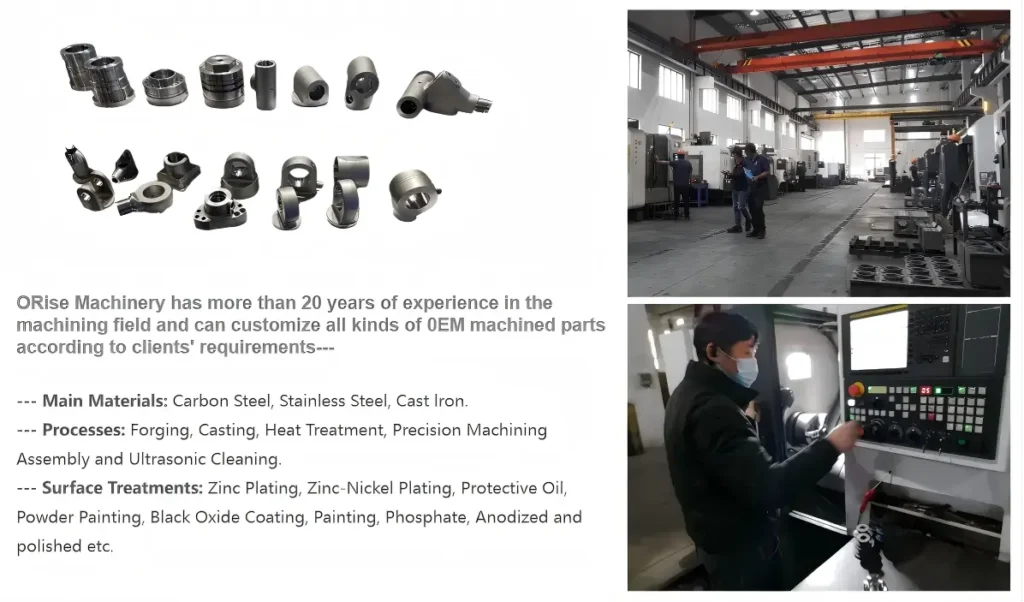 Hydraulic cylinder components machined by ORISE MACHINERY