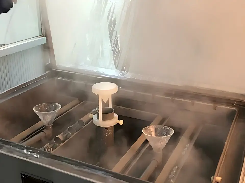 Salt spray corrosion test of hydraulic cylinder components at ORISE MACHINERY