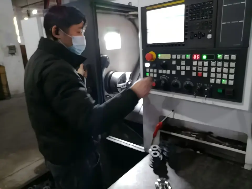CNC turning of hydraulic cylinder parts at ORISE MACHINERY